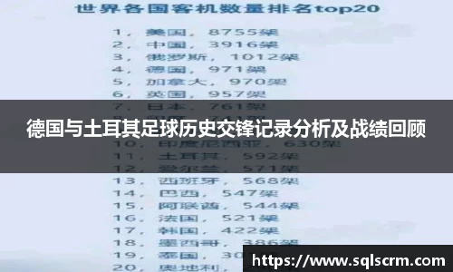 德国与土耳其足球历史交锋记录分析及战绩回顾